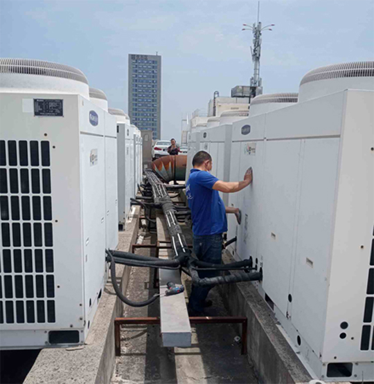 明光中央空调制热和不制冷系统维修方法